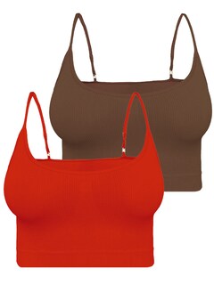 Foto 1 | Set De 2 Top De Mujer Top-07-px2 Variedad De Colores Deportivo O Casual Stretch