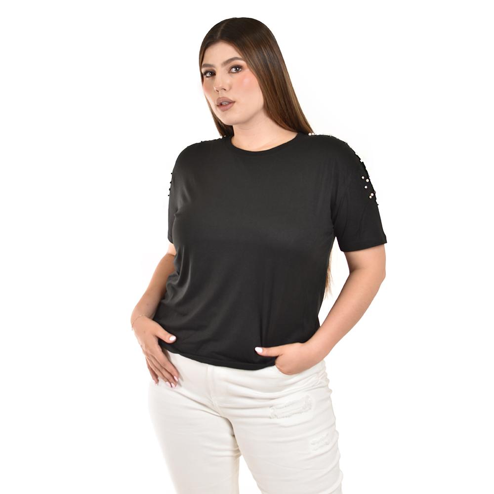 Foto 2 pulgar | Blusa con Pedrería Roman Fashion para Mujer