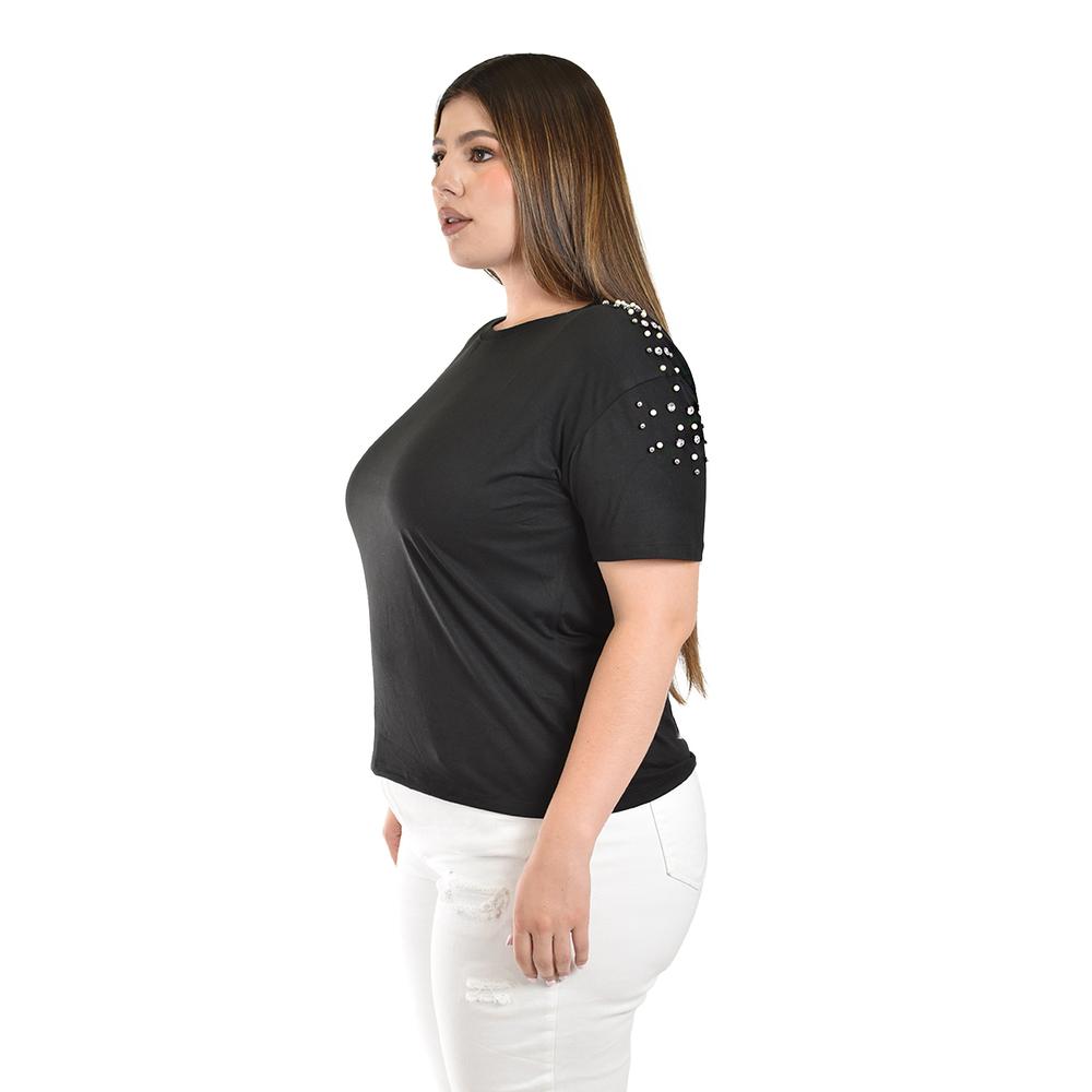 Foto 3 pulgar | Blusa con Pedrería Roman Fashion para Mujer