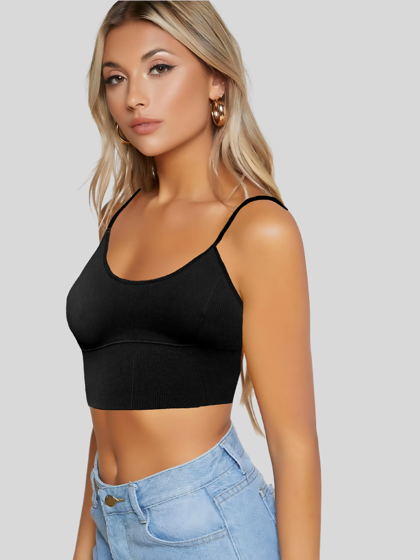 Foto 7 pulgar | Set De 2 Tops Mujer Deportivo Con Relleno Top-1013-px2 Variedad De Colores Blusa Croptop