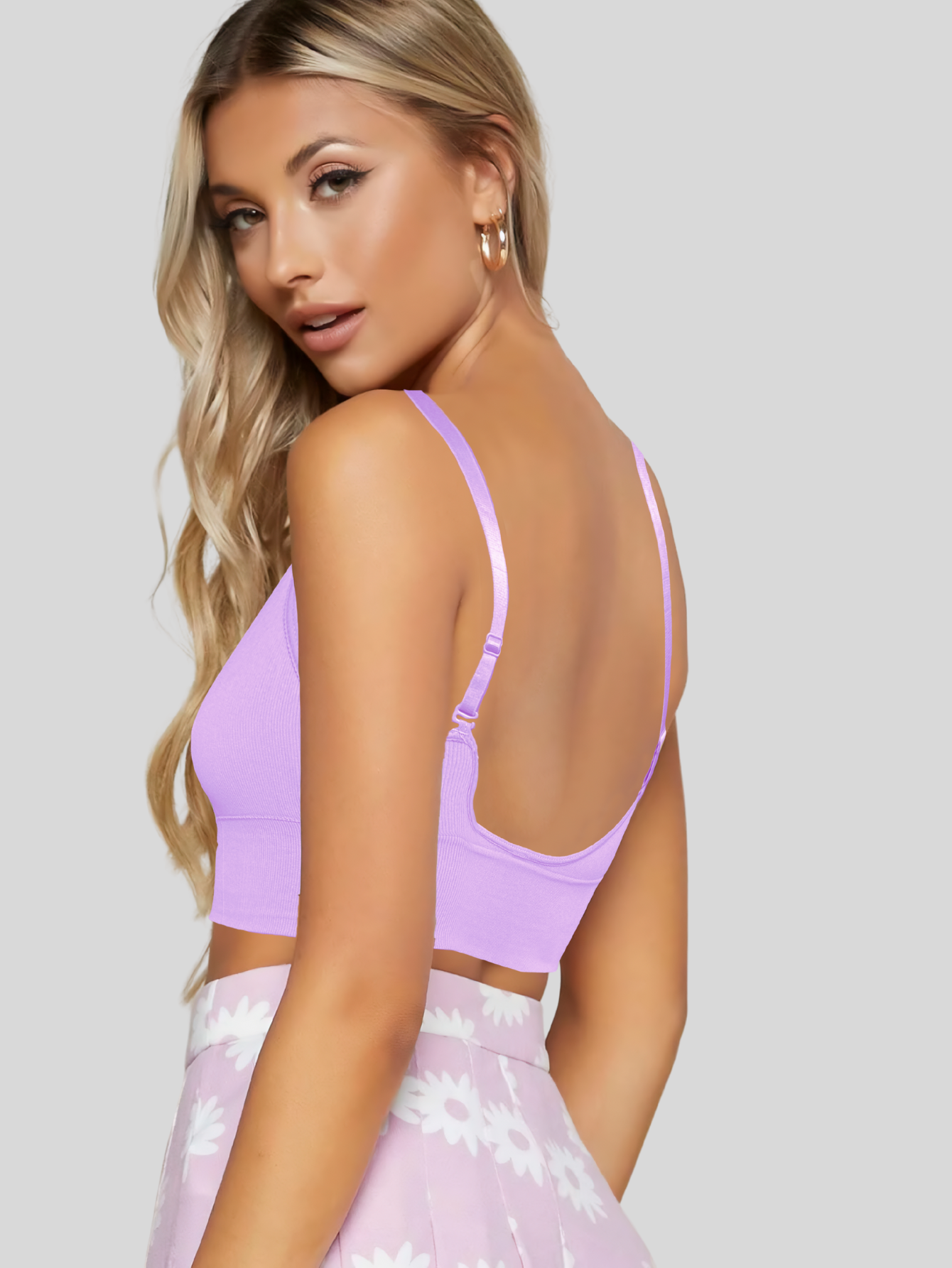 Foto 4 pulgar | Set De 2 Tops Mujer Deportivo Con Relleno Top-1013-px2 Variedad De Colores Blusa Croptop