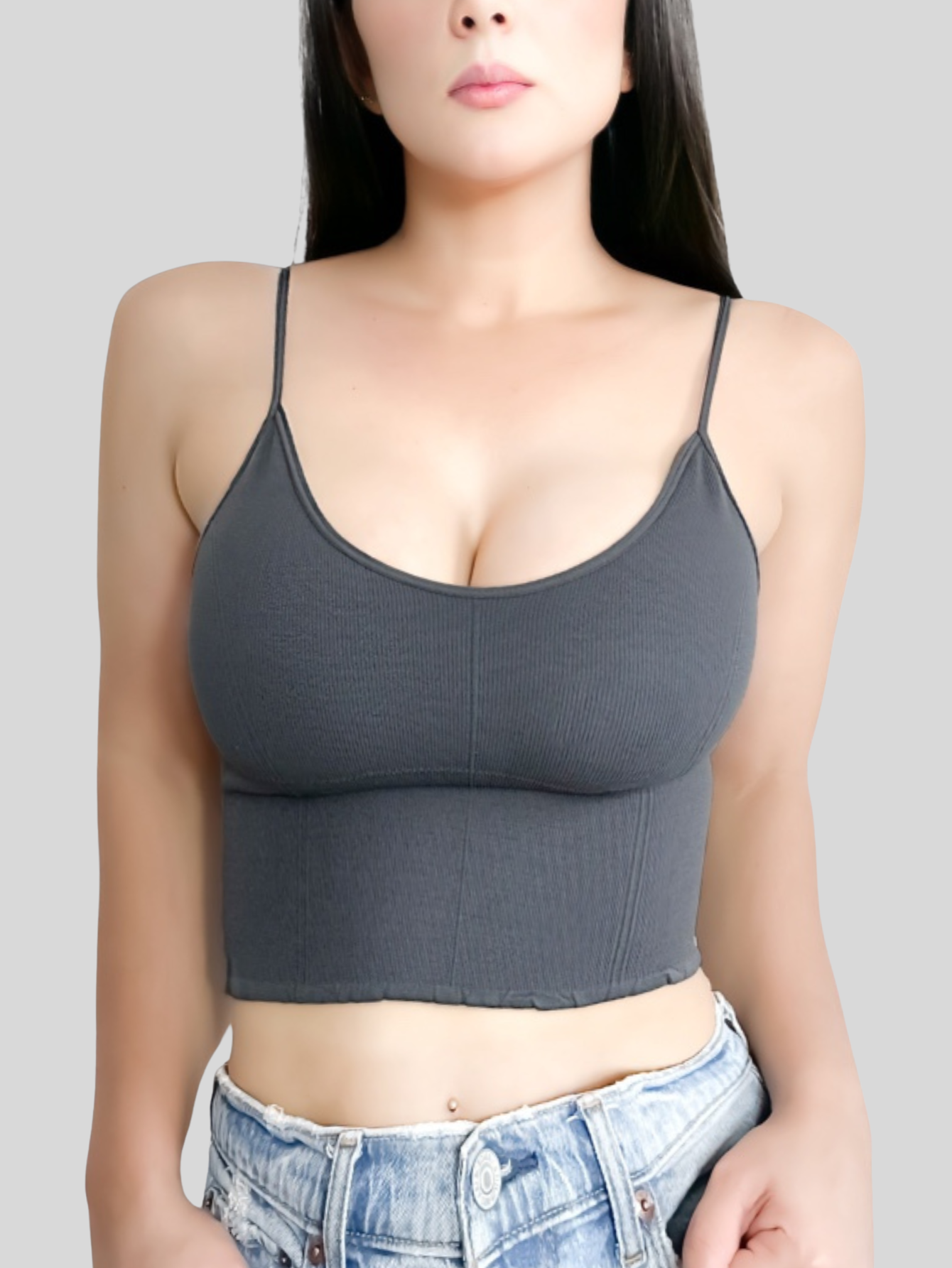 Foto 9 pulgar | Set De 2 Tops Mujer Deportivo Con Relleno Top-1013-px2 Variedad De Colores Blusa Croptop
