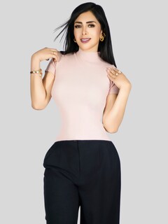 Foto 4 | Set De 2 Blusas De Mujer Stretch Casual Bl-1034-px2 Variedad De Colores Elegante Manga Corta