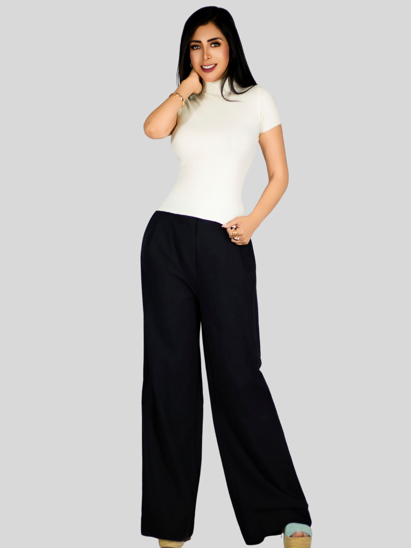 Foto 2 | Set De 2 Blusas De Mujer Stretch Casual Bl-1034-px2 Variedad De Colores Elegante Manga Corta