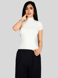 Foto 4 | Set De 2 Blusas De Mujer Stretch Casual Bl-1034-px2 Variedad De Colores Elegante Manga Corta