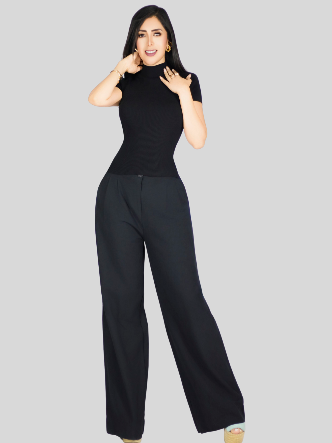 Foto 6 | Set De 2 Blusas De Mujer Stretch Casual Bl-1034-px2 Variedad De Colores Elegante Manga Corta