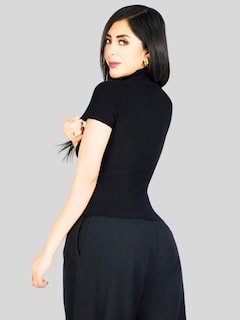 Foto 7 | Set De 2 Blusas De Mujer Stretch Casual Bl-1034-px2 Variedad De Colores Elegante Manga Corta