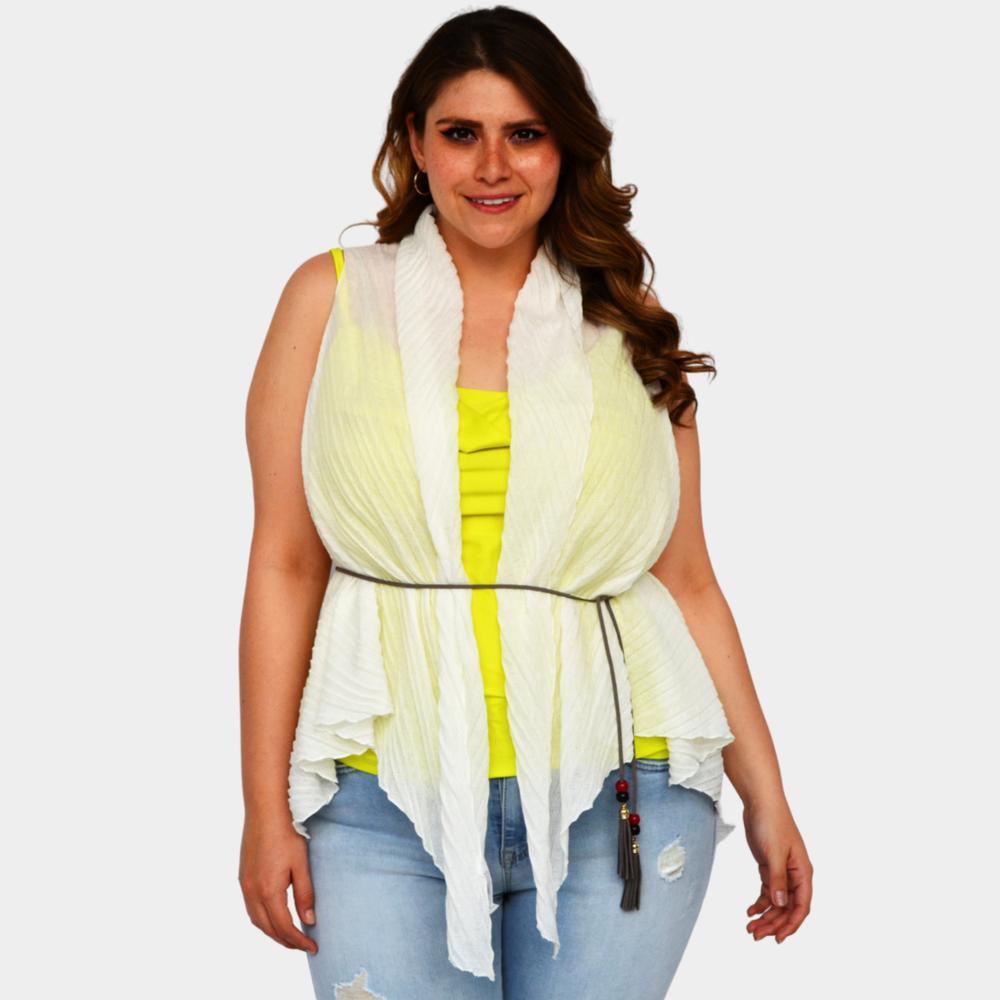 Foto 1 | Ensamble sin Manga ROMAN FASHION 8177 color Blanco Talla Extra