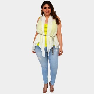 Foto 4 | Ensamble sin Manga ROMAN FASHION 8177 color Blanco Talla Extra