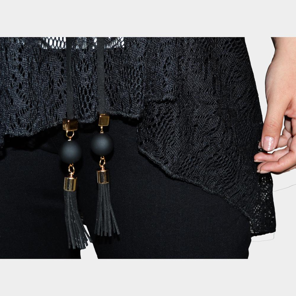 Foto 4 pulgar | Ensamble Tejido ROMAN FASHION 8076 color Negro  Talla Extra
