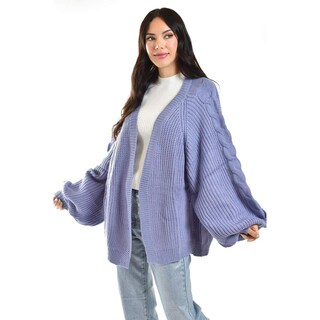 Foto 1 | Cardigan De Punto Trenzado Roman Fashion /juvenil, 6144 (lila) Lila