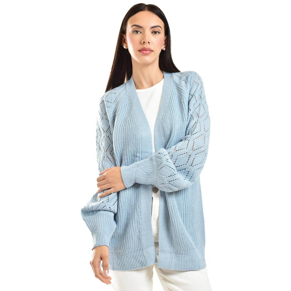 Foto 2 pulgar | Cardigan De Punto Roman Fashion /juvenil, 41849 (azul Claro) Azul Cielo
