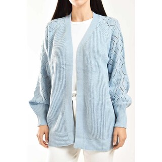 Foto 4 | Cardigan De Punto Roman Fashion /juvenil, 41849 (azul Claro) Azul Cielo