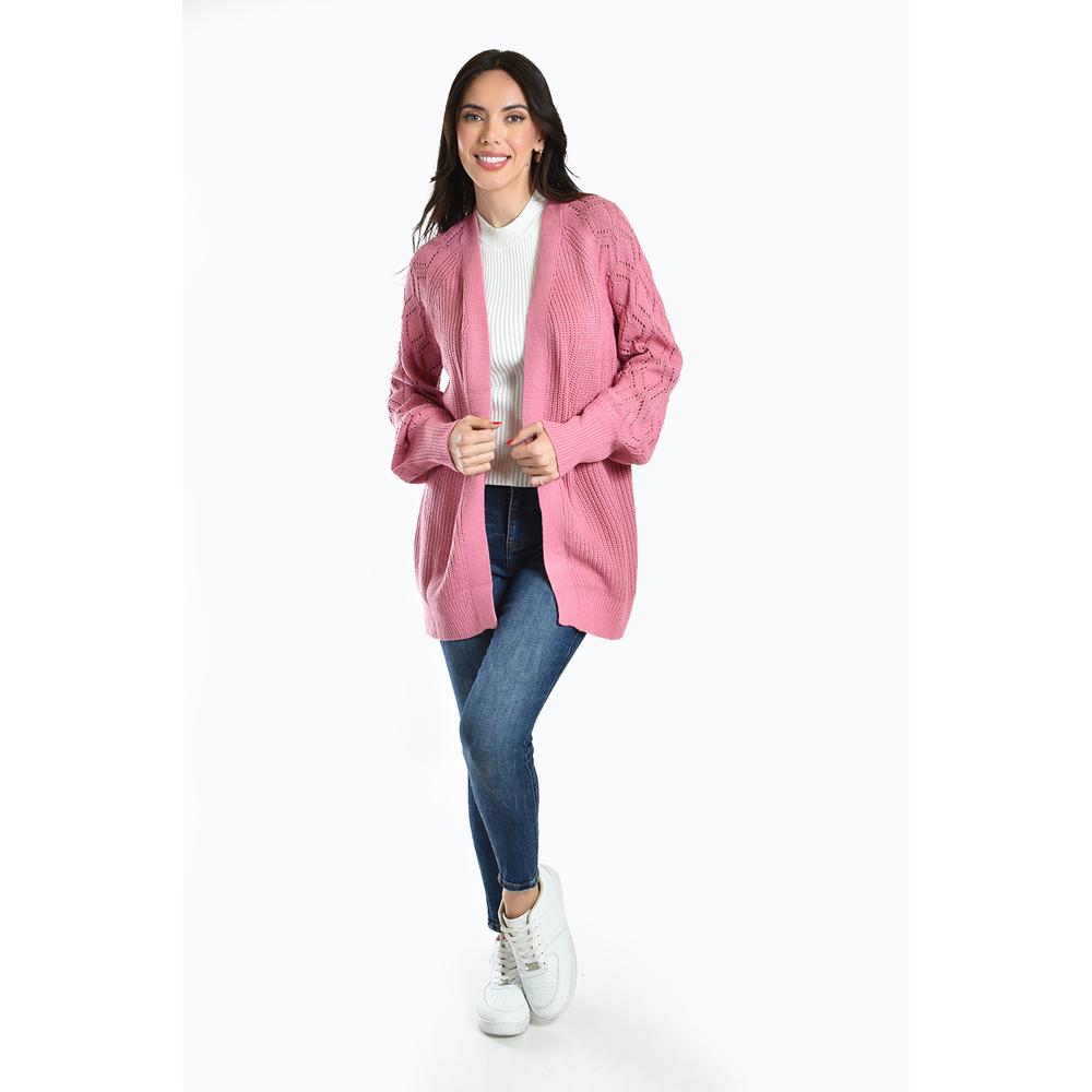 Foto 6 pulgar | Cardigan De Punto Roman Fashion /juvenil, 41849 (rosa) Rosa