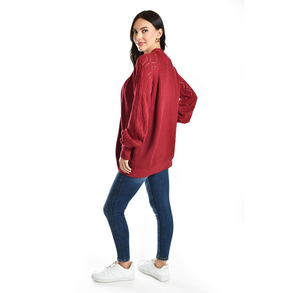 Foto 2 | Cardigan De Punto Roman Fashion /juvenil, 41849 (rojo) Rojo