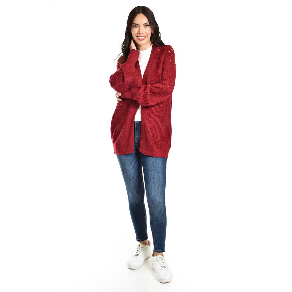 Foto 6 pulgar | Cardigan De Punto Roman Fashion /juvenil, 41849 (rojo) Rojo