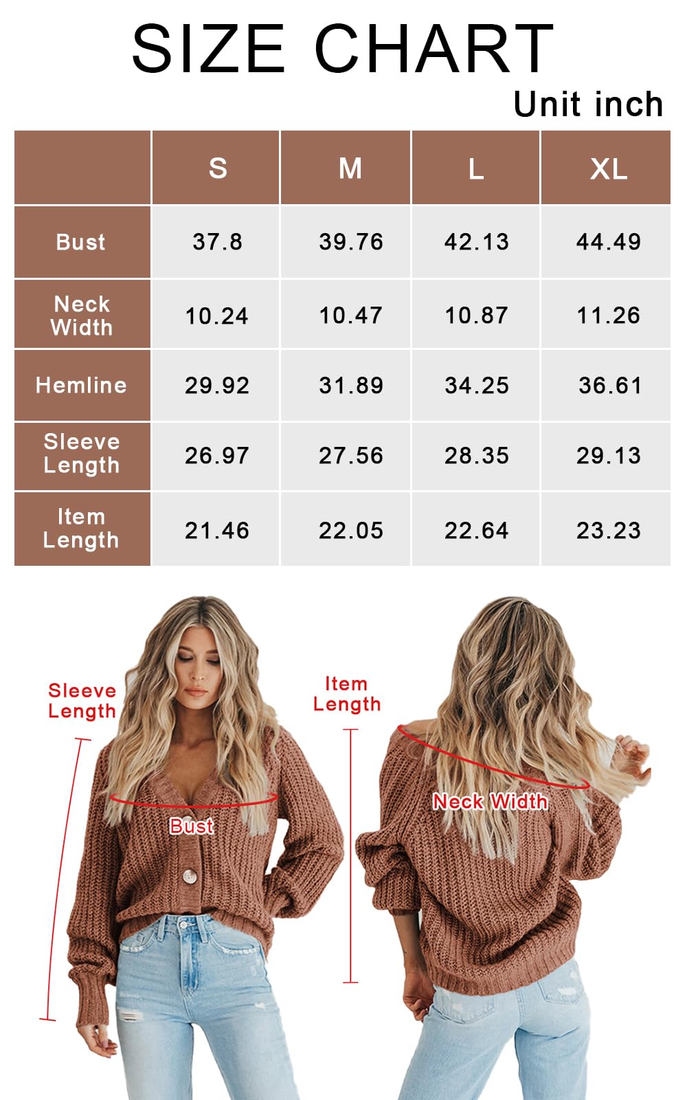 Foto 6 pulgar | Cardigan Prettygarden, Suéter De Punto Con Cuello En V Y Botones Para Mujer - Venta Internacional.