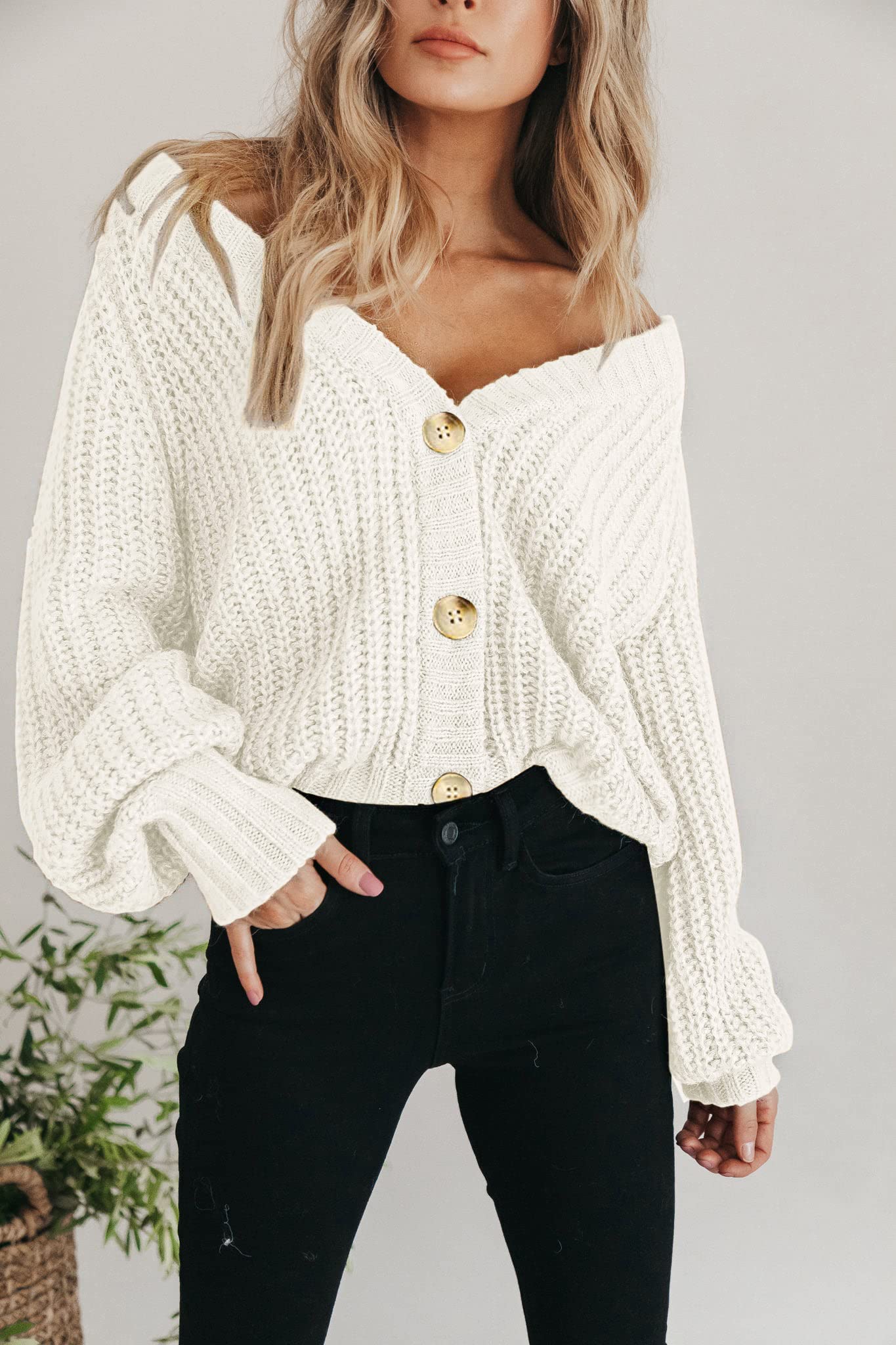 Foto 5 | Cárdigan Prettygarden De Color Liso Casual Para Mujer, Otoño 2024 - Venta Internacional.
