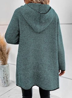 Foto 2 | Jersey Tipo Cárdigan Sidefeel 2024 Con Parte Delantera Abierta En Contraste Azul M - Venta Internacional.