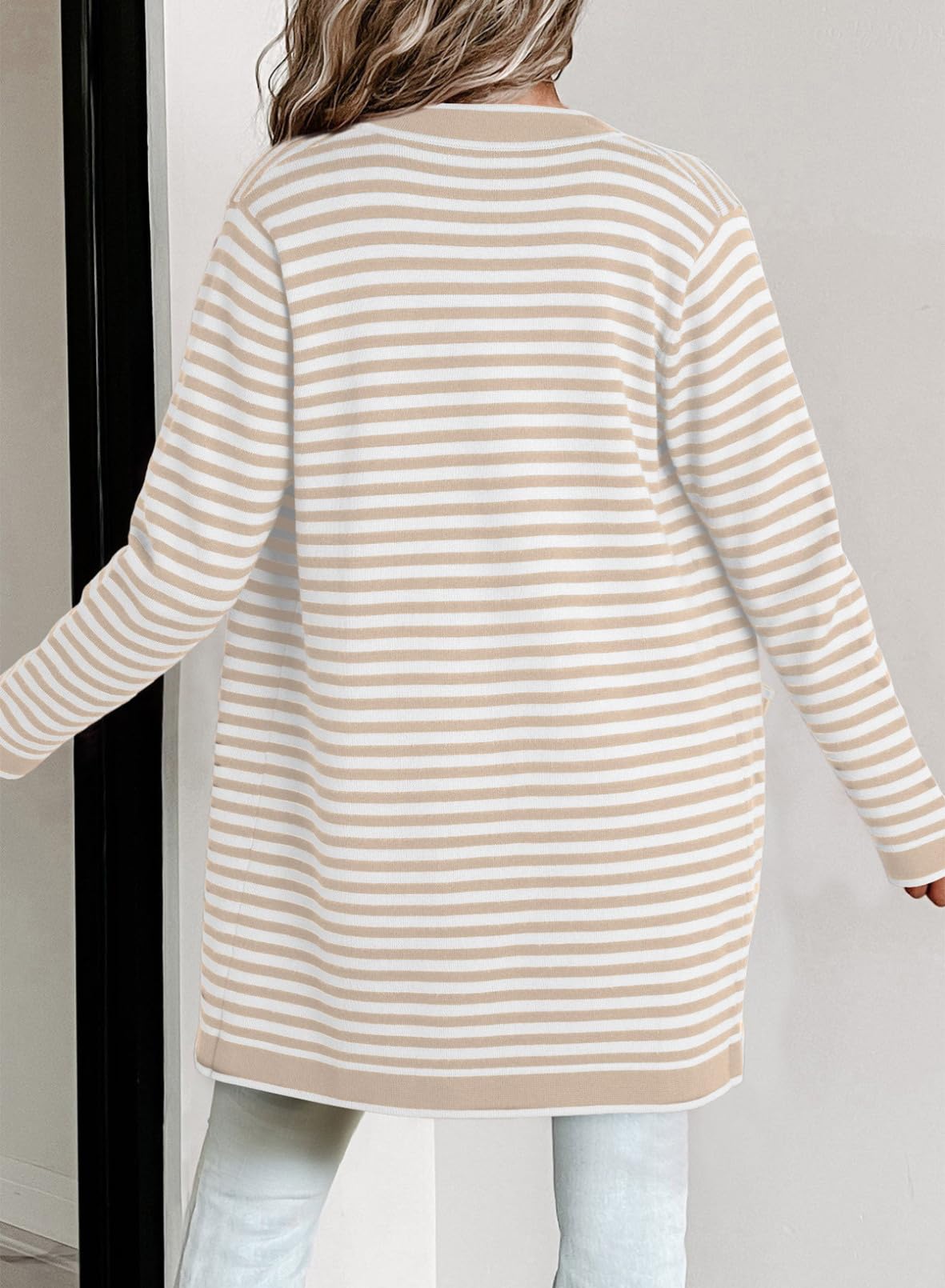 Foto 3 pulgar | Cárdigan Dokotoo Lightweight Para Mujer, Talla Grande, Color Albaricoque - Venta Internacional.