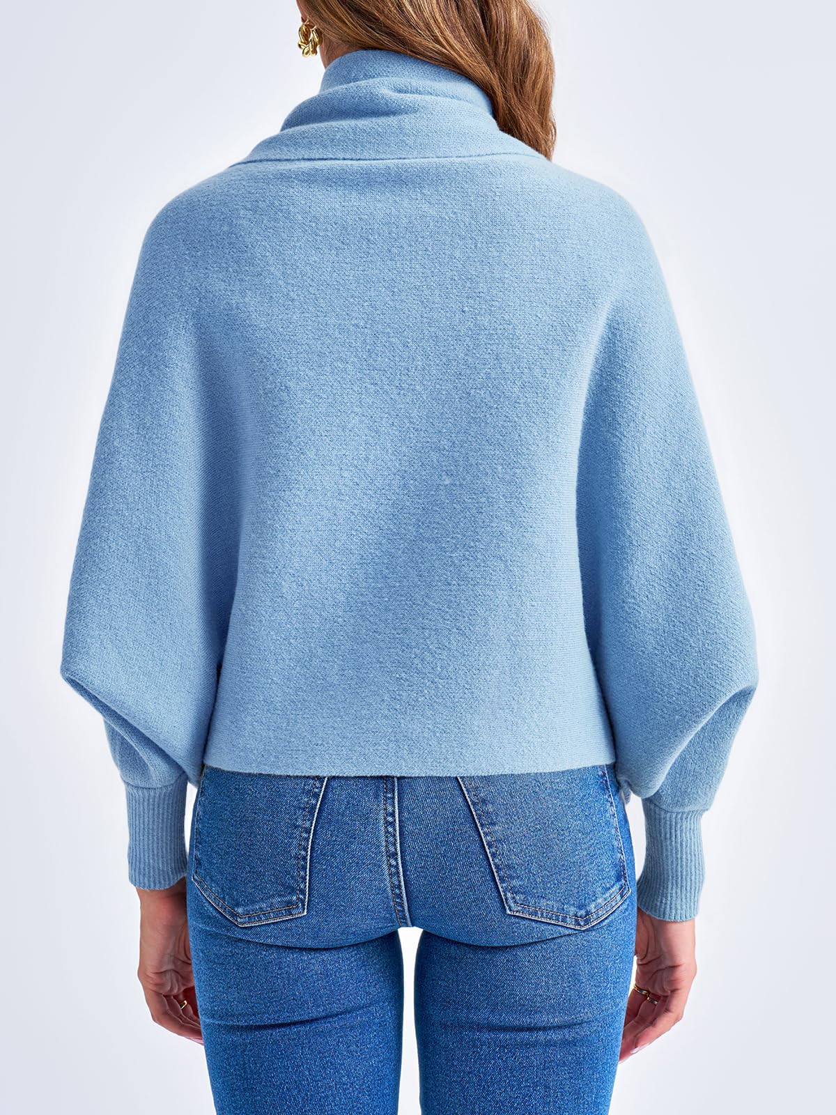 Foto 5 | Jersey Tipo Cárdigan Saodimallsu De Punto Grueso Con Parte Delantera Abierta Para Mujer - Venta Internacional.