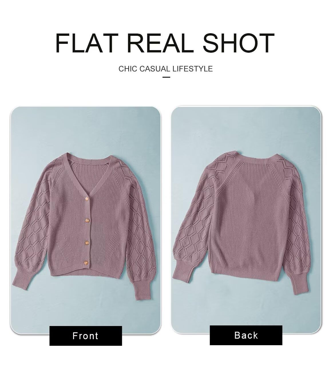 Foto 6 pulgar | Jersey Elegante Para Mujer Con Cuello En V, Clásico, Tejido Trenzado, Morado, Xxl - Venta Internacional.