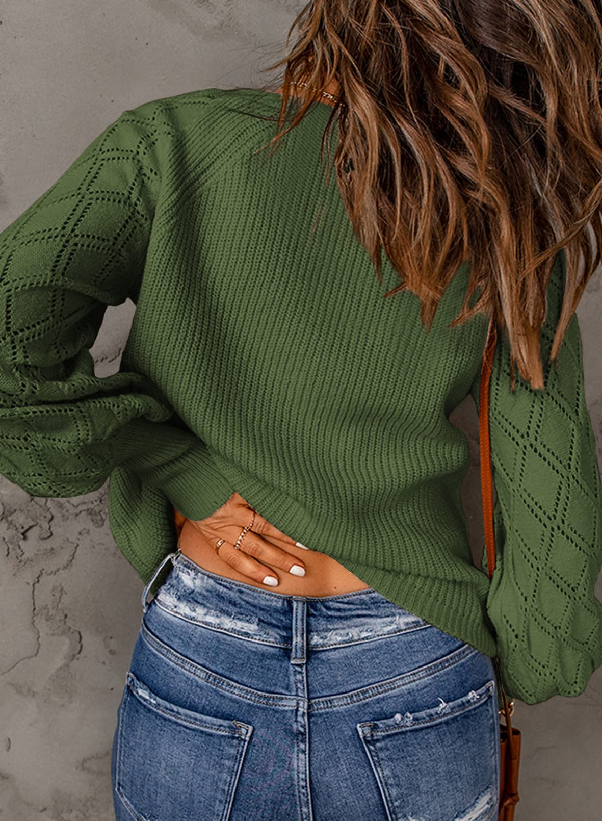 Foto 4 pulgar | Cárdigan Astylish Para Mujer, Tejido Con Mangas De Farol En La Parte Delantera Abierta - Venta Internacional.