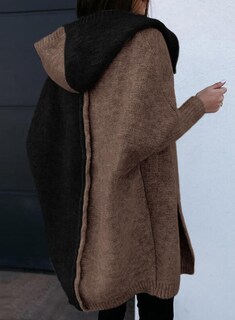 Foto 5 | Suéter Tipo Cárdigan Astylish Boyfriend Para Mujer, Color Block Black - Venta Internacional.