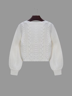 Foto 2 | Jersey Tipo Cárdigan Soly Hux Para Mujer, Anudado En La Parte Delantera Con Cuello En V, Color Beige - Venta Interna