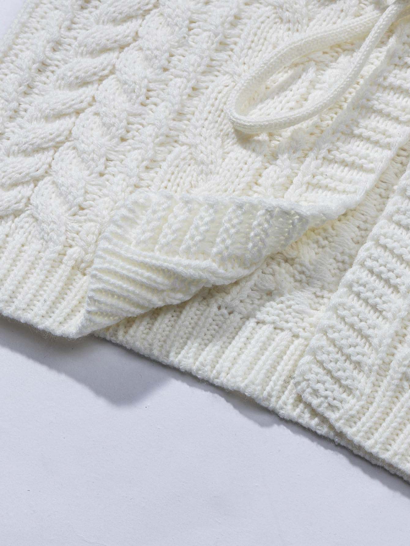 Foto 7 pulgar | Jersey Tipo Cárdigan Soly Hux Para Mujer, Anudado En La Parte Delantera Con Cuello En V, Color Beige - Venta Interna
