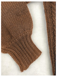 Foto 3 | Jersey Tipo Cárdigan Soly Hux Para Mujer, Cuello En V, Tejido Marrón - Venta Internacional.