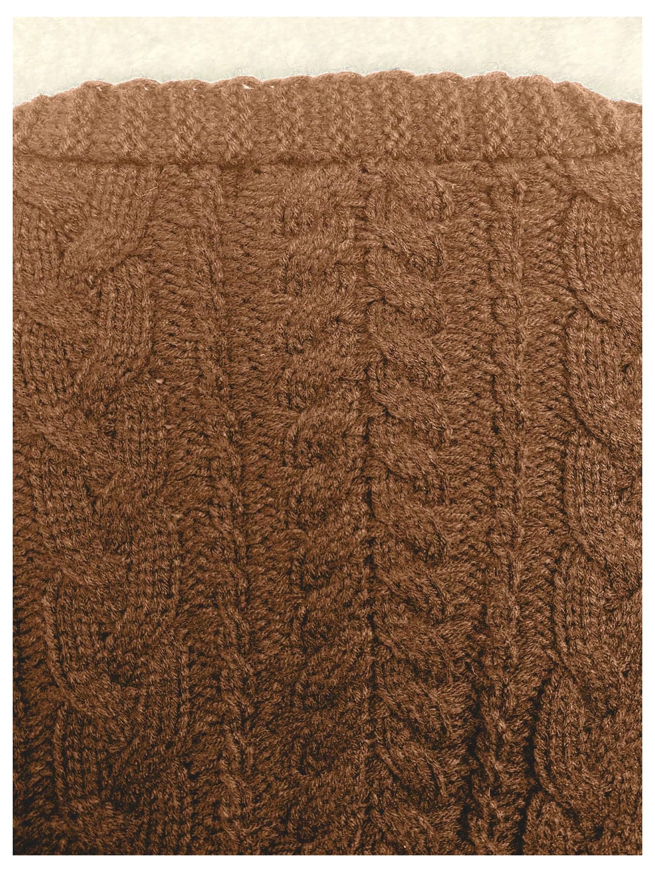 Foto 6 pulgar | Jersey Tipo Cárdigan Soly Hux Para Mujer, Cuello En V, Tejido Marrón - Venta Internacional.