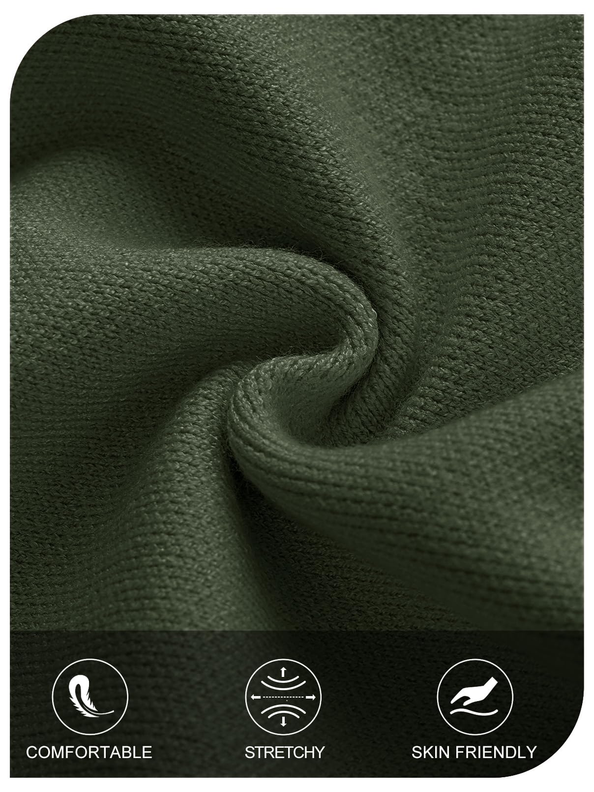 Foto 5 | Jersey Tipo Cárdigan Merokeety Para Mujer, Talla Extragrande, Color Verde Militar, Xl - Venta Internacional.