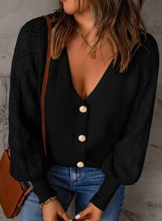 Foto 2 | Cárdigan Astylish Para Mujer, Casual, De Punto Grueso, Con La Parte Delantera Abierta, Negra - Venta Internacional.