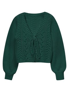 Foto 1 | Jersey Tipo Cárdigan Soly Hux Para Mujer, Anudado En La Parte Delantera Con Cuello En V, Color Oliva - Venta Interna