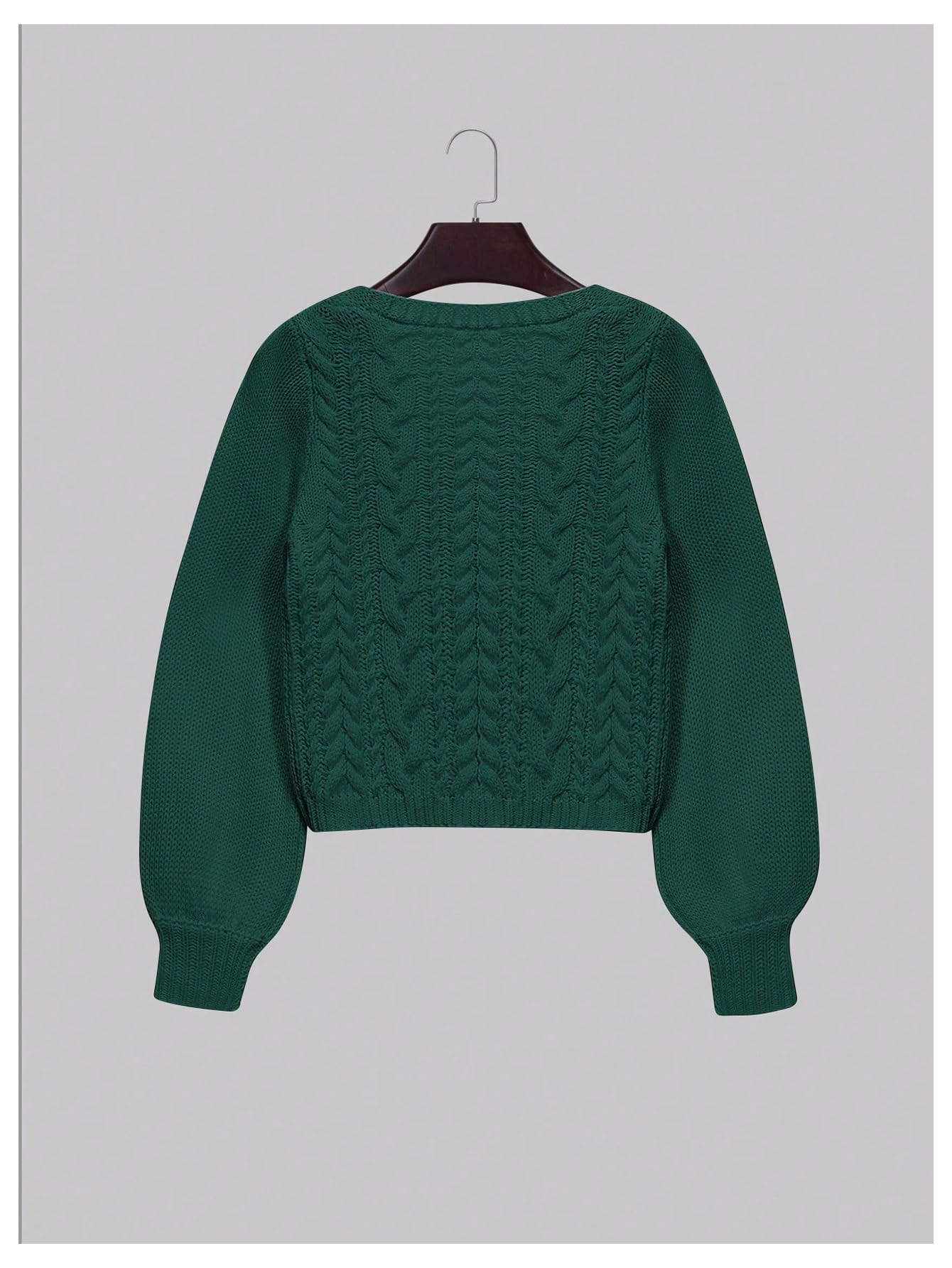 Foto 3 pulgar | Jersey Tipo Cárdigan Soly Hux Para Mujer, Anudado En La Parte Delantera Con Cuello En V, Color Oliva - Venta Interna