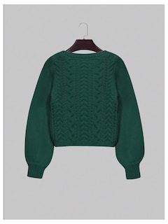 Foto 2 | Jersey Tipo Cárdigan Soly Hux Para Mujer, Anudado En La Parte Delantera Con Cuello En V, Color Oliva - Venta Interna