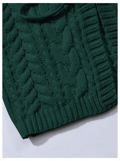 Foto 3 | Jersey Tipo Cárdigan Soly Hux Para Mujer, Anudado En La Parte Delantera Con Cuello En V, Color Oliva - Venta Interna