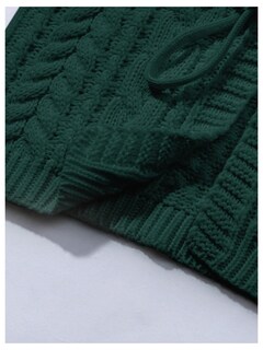 Foto 5 | Jersey Tipo Cárdigan Soly Hux Para Mujer, Anudado En La Parte Delantera Con Cuello En V, Color Oliva - Venta Interna