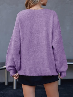Foto 5 | Jersey Tipo Cárdigan Saodimallsu Para Mujer Con Lazo En La Parte Delantera Y Manga Abullonada - Venta Internacional.