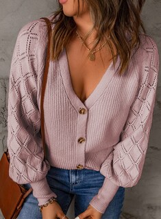 Foto 2 | Suéter Tipo Cárdigan Astylish Punto con la Parte Delantera Abierta Rosa para Mujer - Venta Internacional