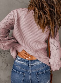 Foto 3 | Suéter Tipo Cárdigan Astylish Punto con la Parte Delantera Abierta Rosa para Mujer - Venta Internacional