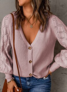 Foto 4 | Suéter Tipo Cárdigan Astylish Punto con la Parte Delantera Abierta Rosa para Mujer - Venta Internacional