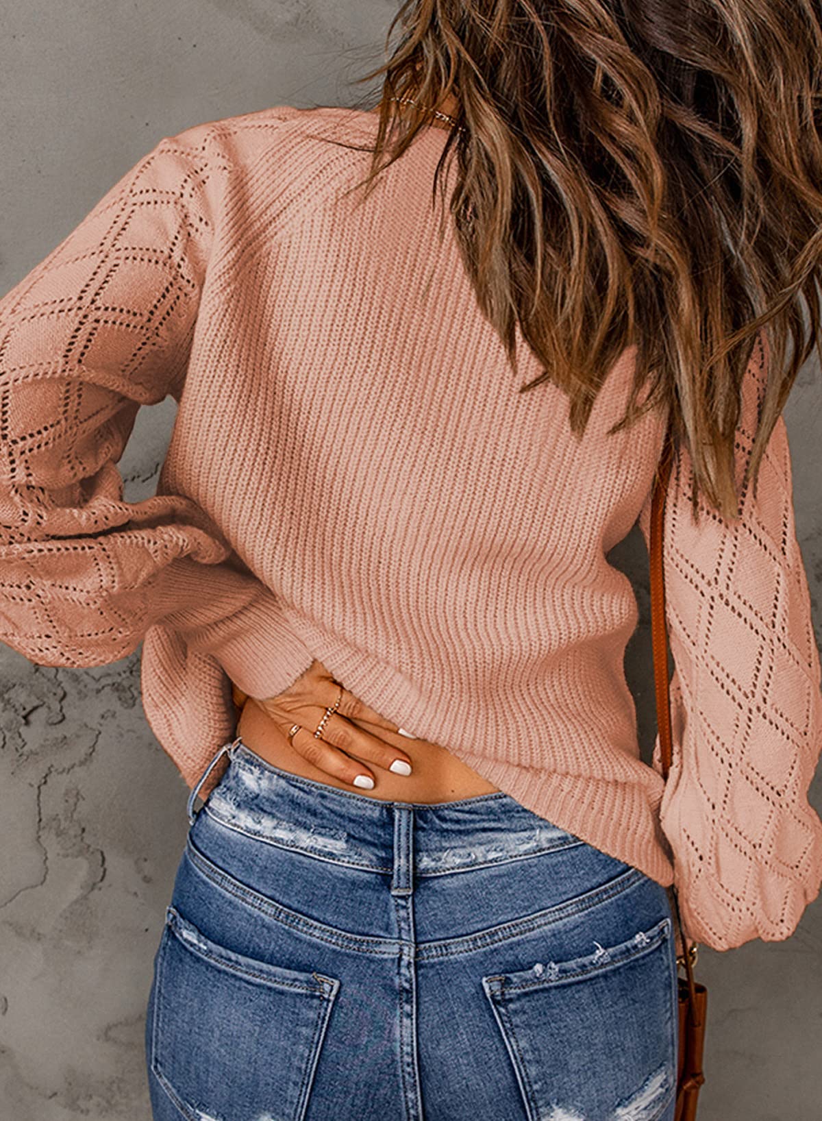 Foto 4 pulgar | Cárdigan Astylish de Punto Grueso Rosa para Mujer - Venta Internacional