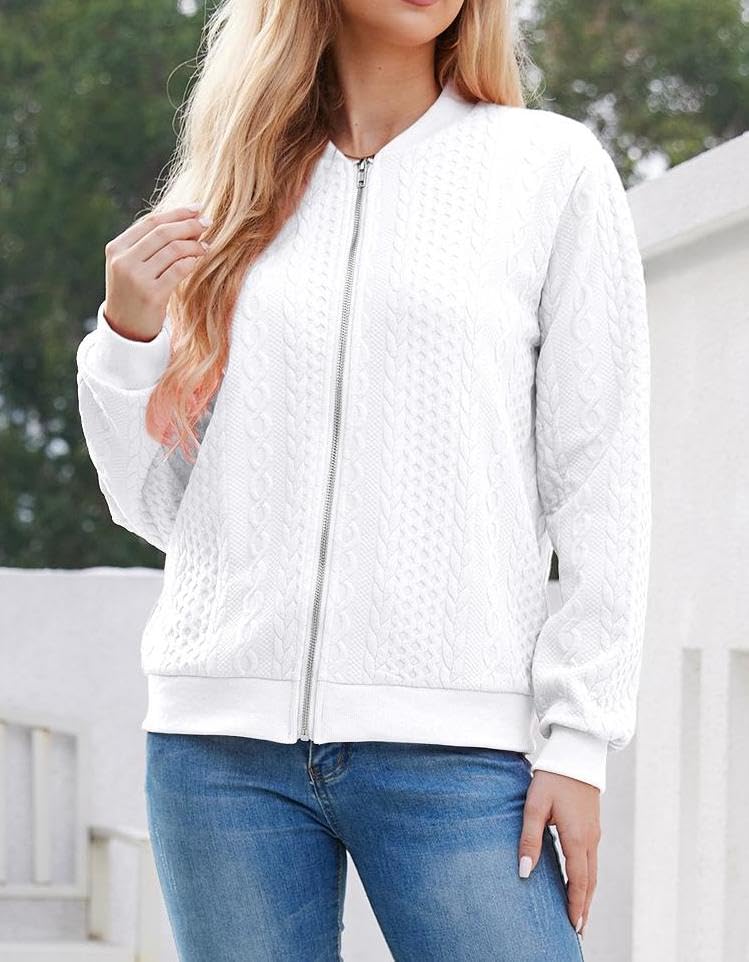 Foto 8 pulgar | Sudadera Tipo Cárdigan Wrolem Con Cremallera Y Capucha Blanca Para Mujer - Venta Internacional.