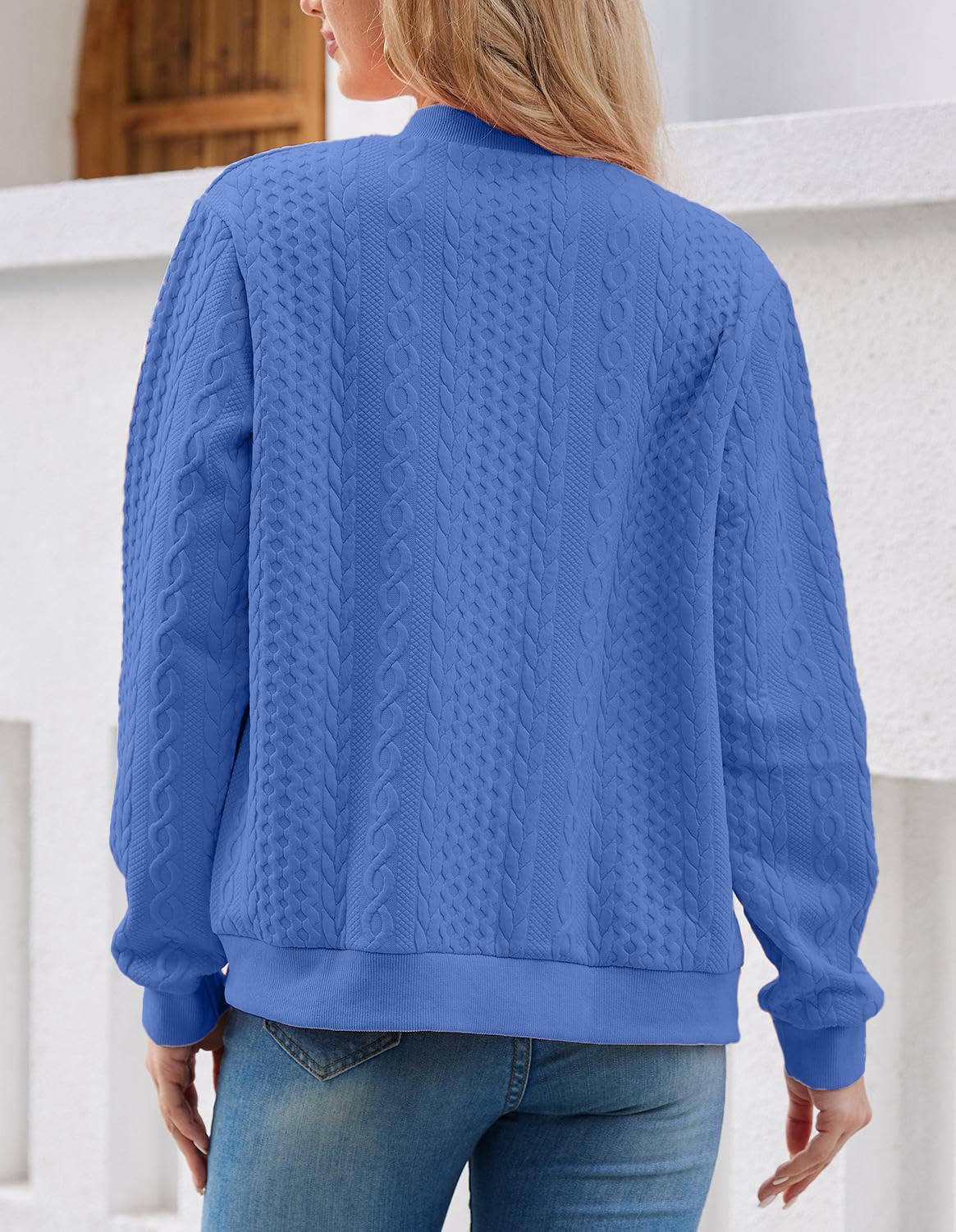 Foto 6 pulgar | Sudaderas Tipo Cárdigan Wrolem Con Cremallera Para Mujer - Venta Internacional.