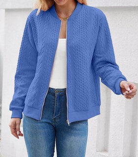 Foto 6 | Sudaderas Tipo Cárdigan Wrolem Con Cremallera Para Mujer - Venta Internacional.
