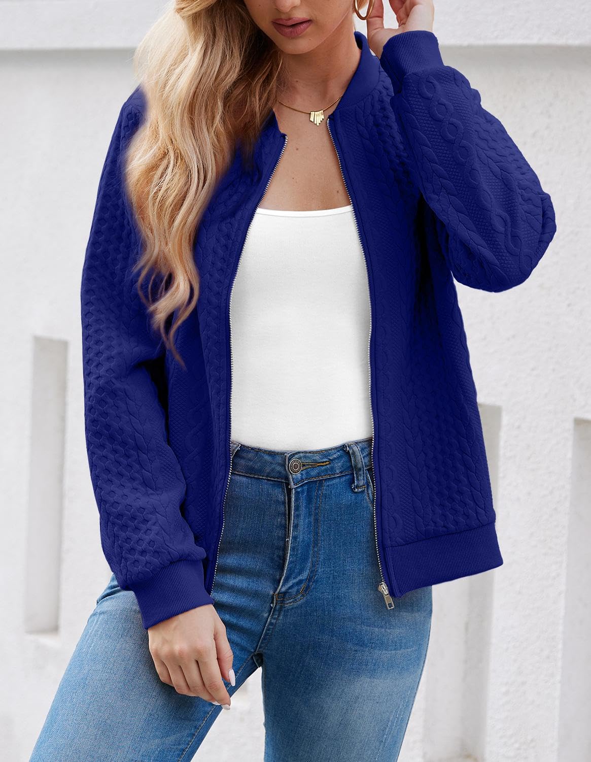 Foto 4 pulgar | Sudaderas Tipo Cárdigan Wrolem Con Cremallera Para Mujer - Venta Internacional.