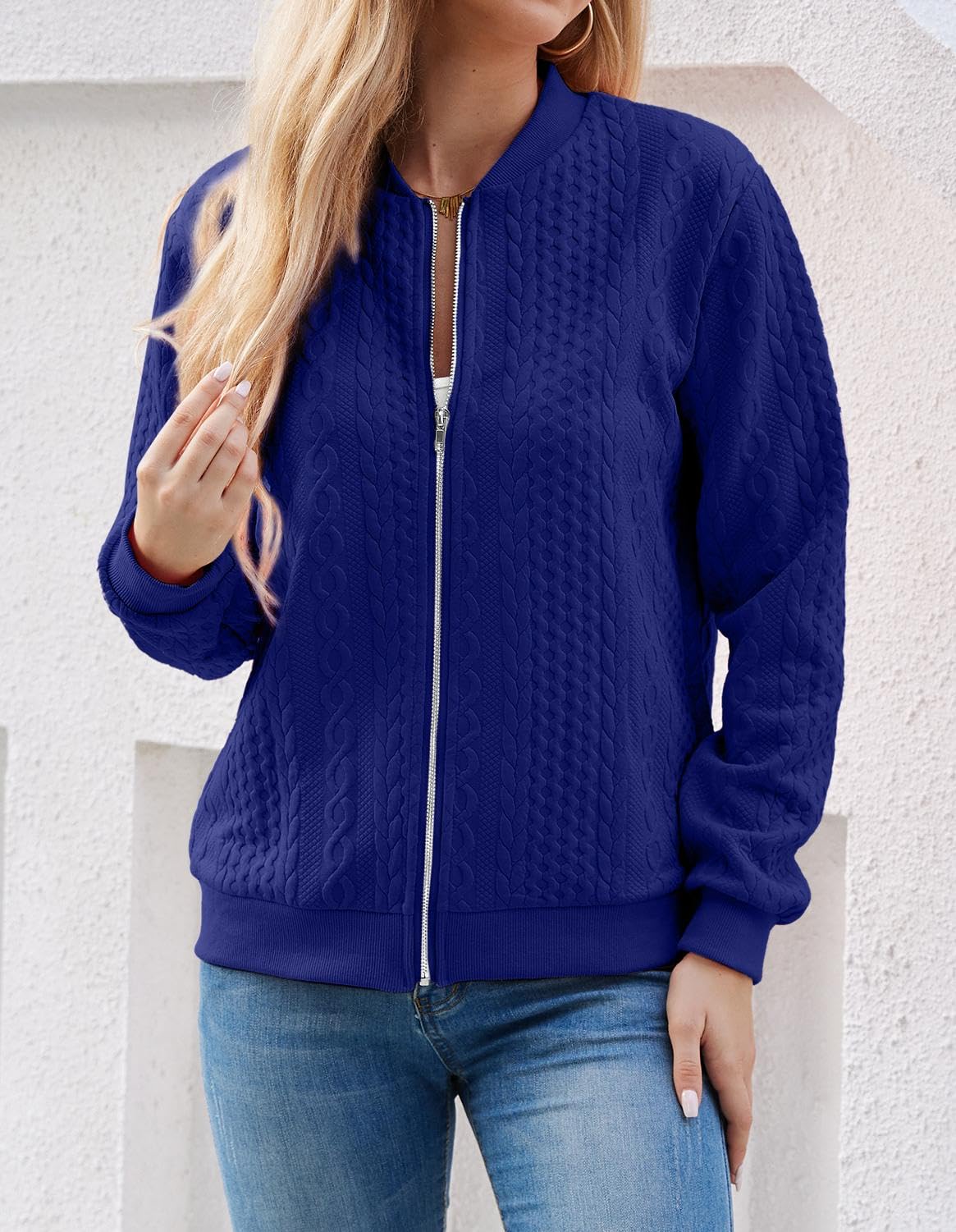Foto 5 pulgar | Sudaderas Tipo Cárdigan Wrolem Con Cremallera Para Mujer - Venta Internacional.