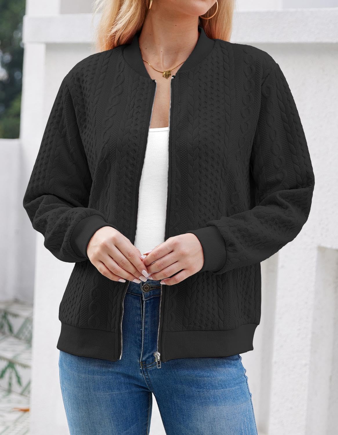 Foto 3 pulgar | Sudaderas Tipo Cárdigan Wrolem Con Cremallera Para Mujer - Venta Internacional.